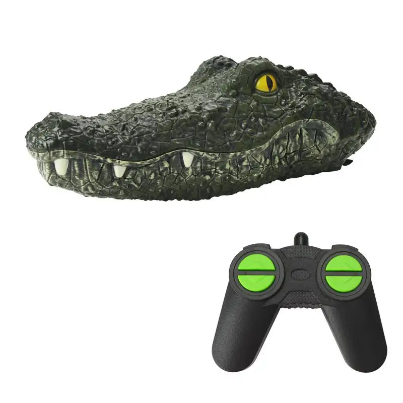 RC Boat Simulation Crocodile Head 2.4G Remote Control Joke Alligator Decoy Electric Toys Summer Water Spoof robot Toys gift
