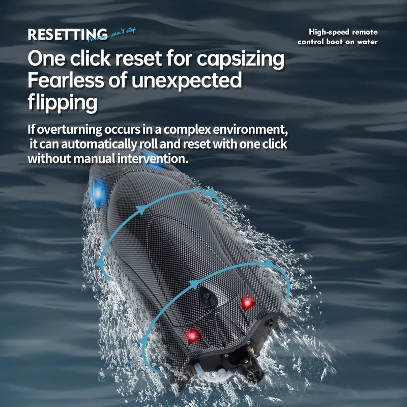 Fy011 New 2.4g Adult Children Electric Speedboat Racing Water Toy Boat High-speed Turbojet Remote Control Boat Christmas Gift