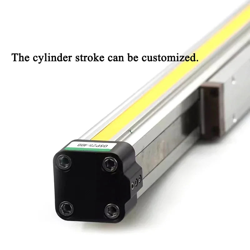 OSP Pneumatic Air Cylinder Bore 25/32/40mm Mechanically Jointed Double Acting Rodless High Thrust OSP-25
