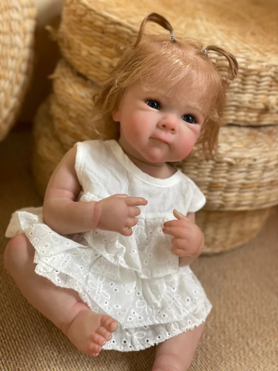 18 Inch Bettie Full Body Soft Silicone Girl Reborn Baby Doll With Painted Lifelike Hair Bebe Reborn Toys