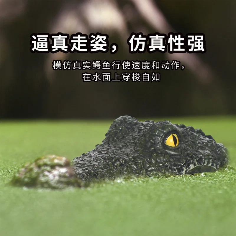 Rc Crocodile Head Boat 2.4gremote Control Ship Toy Simulation Joke Alligator Decoy Electric Toys Water Spoof Toys Christmas Gift
