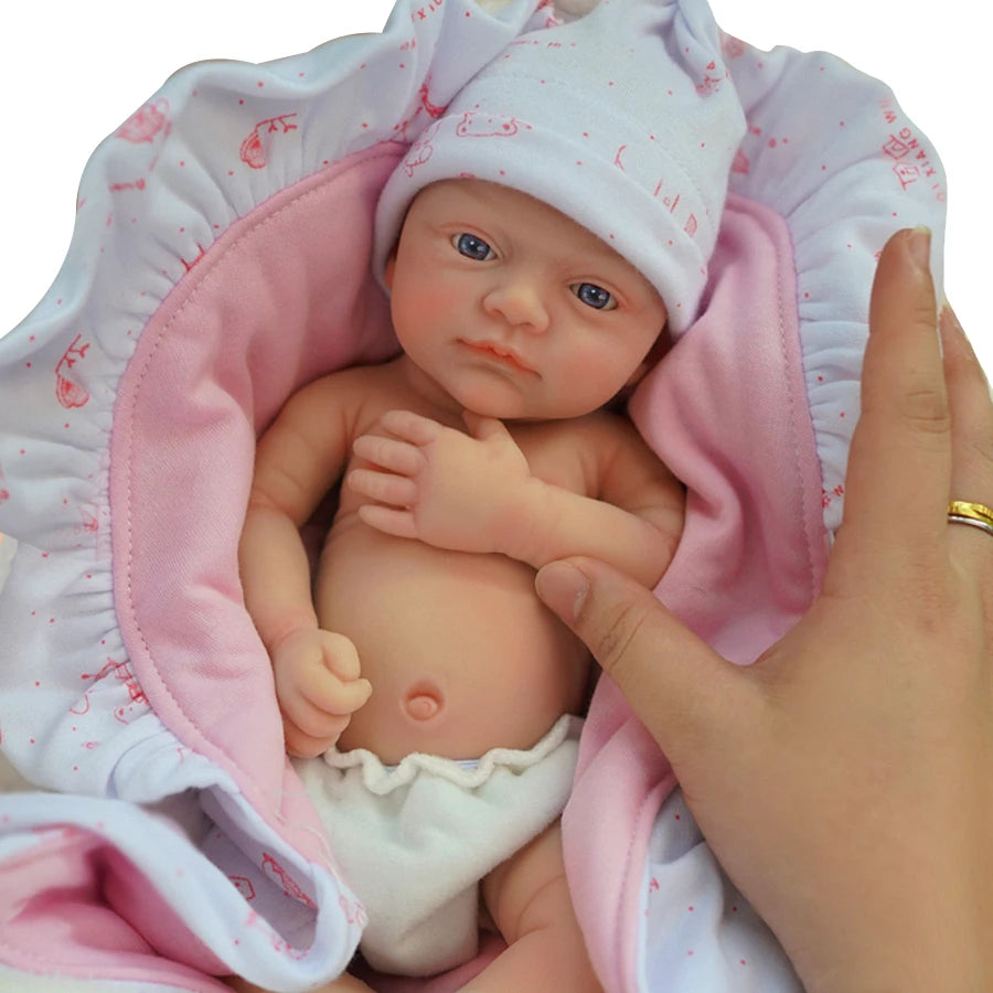 12" Micro Preemie Full Body Silicone Baby Doll Girl "Luna"& Boy "Toby" Lifelike Reborn Doll Surprice Children Anti-Stress