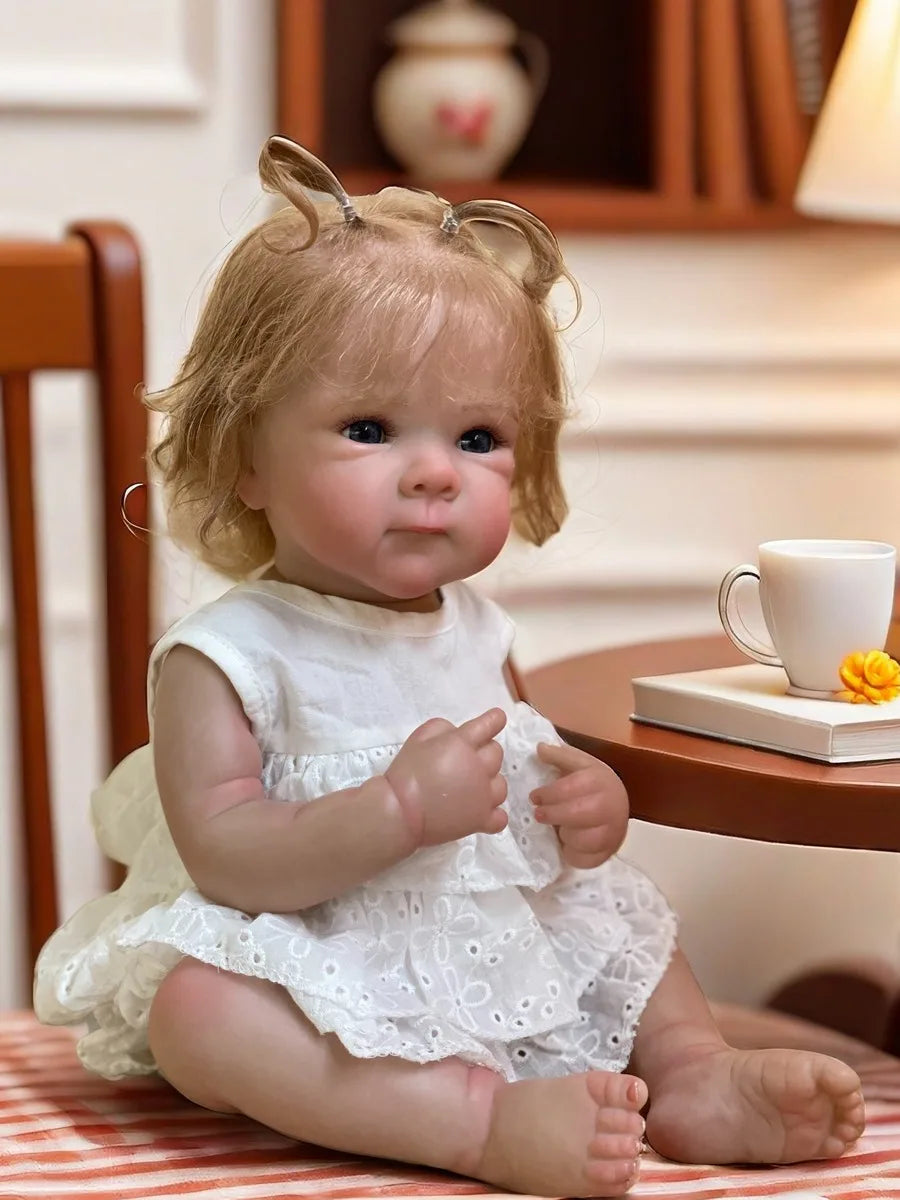 18 Inch Bettie Full Body Soft Silicone Girl Reborn Baby Doll With Painted Lifelike Hair Bebe Reborn Toys